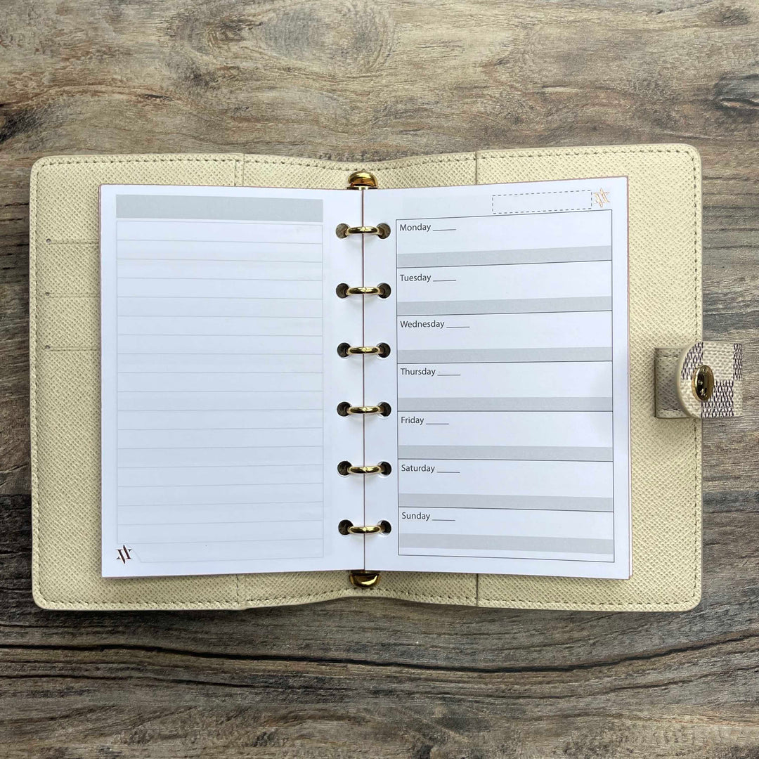 Small Weekly Pages Undated (Pocket / PM)