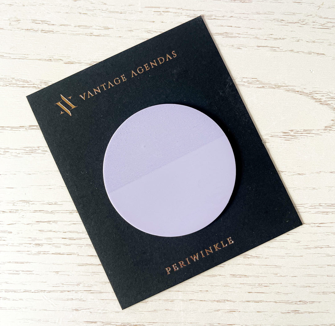 Periwinkle Circles - Transparent Sticky Notes