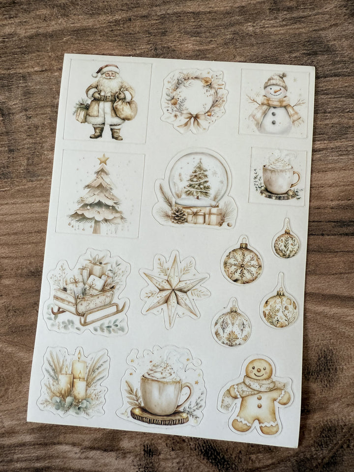 Christmas Sticker Sheet One