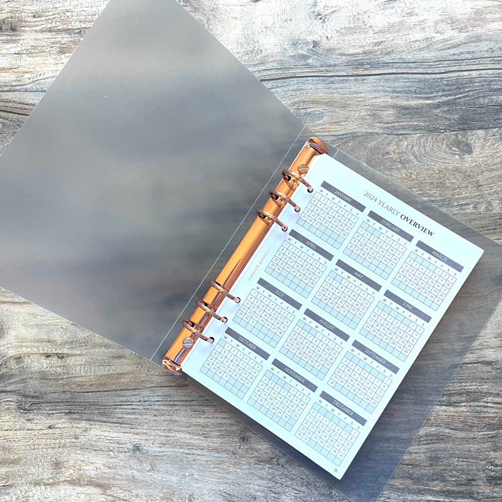 A5 Ring Binder- Rose Gold