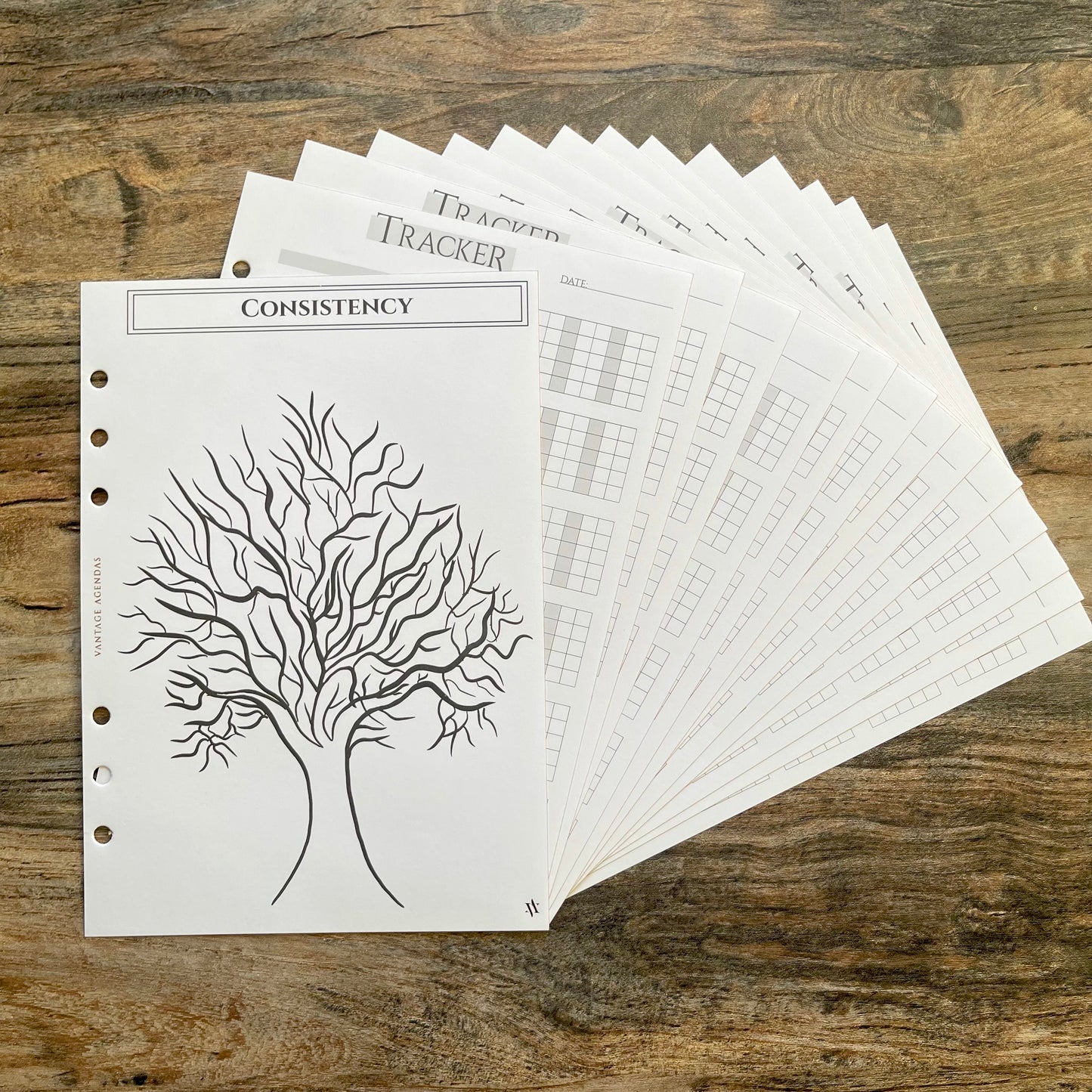 Tracker Tree with 9 sticker sheets bundle -A5